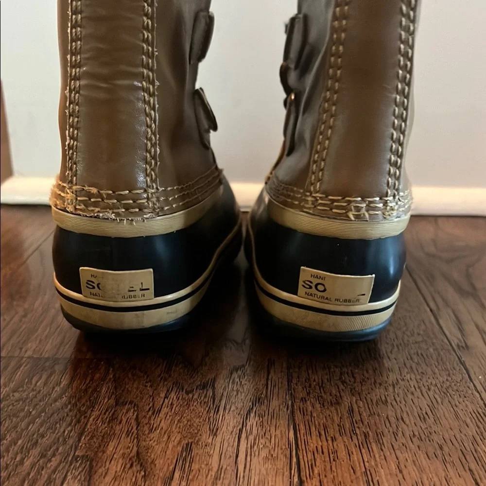 Sorel Kids Brown and Black Rain & Snow Boots with Waterproof Shell